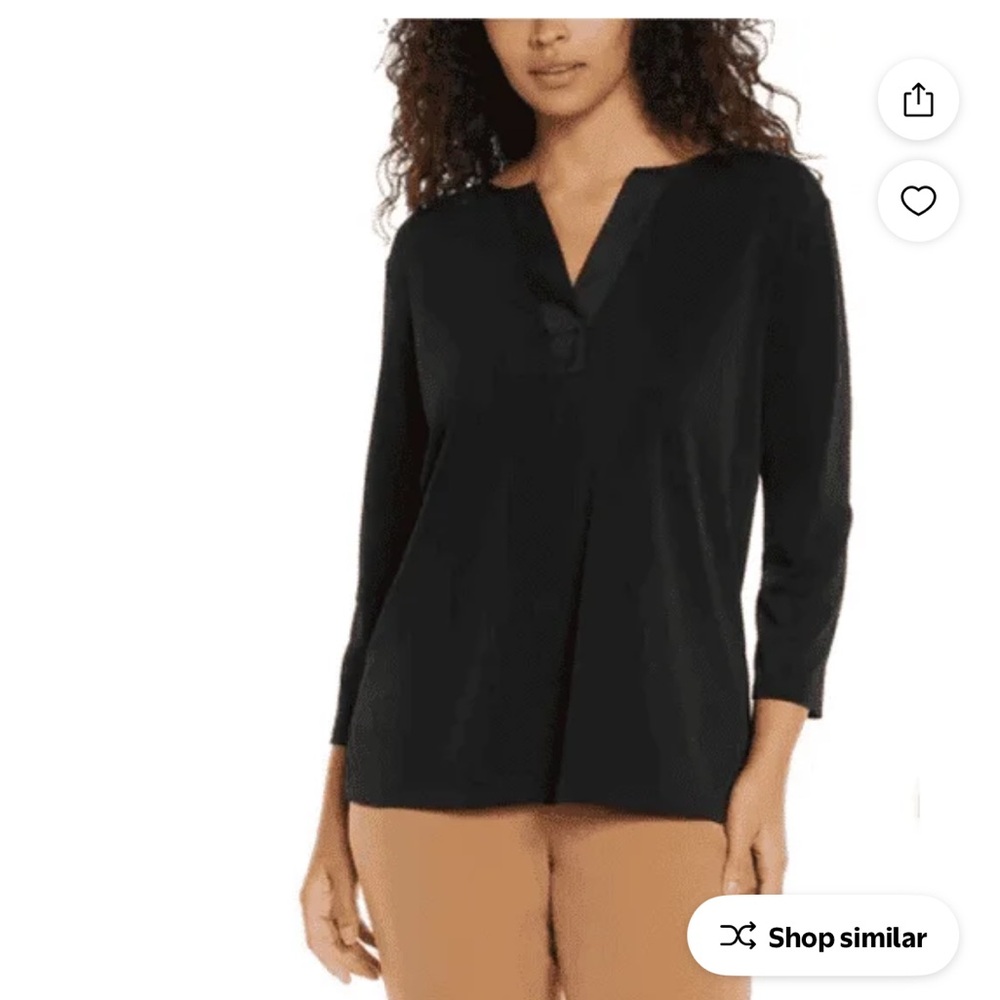Banana Republic Black‎ V-Neck Blouse